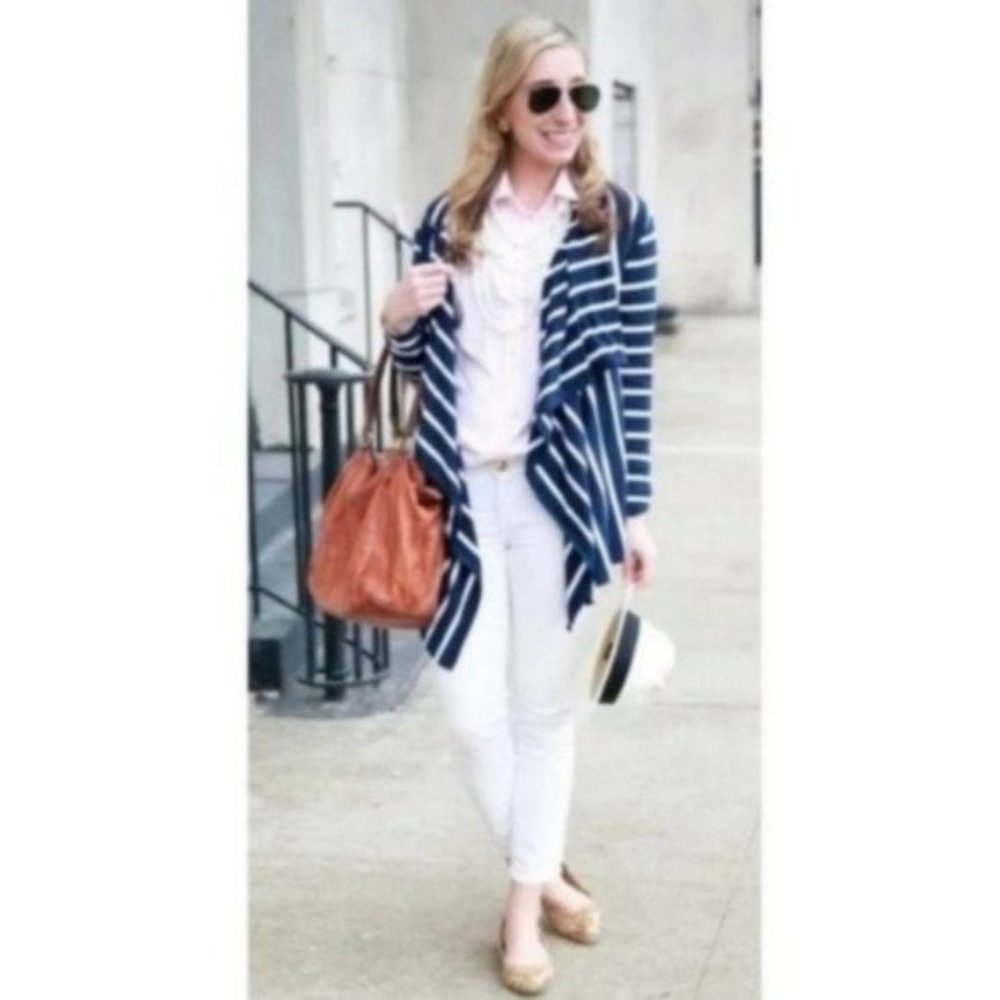 Vineyard Vines Striped Waterfall Cardigan XXS - Picture 6 of 6